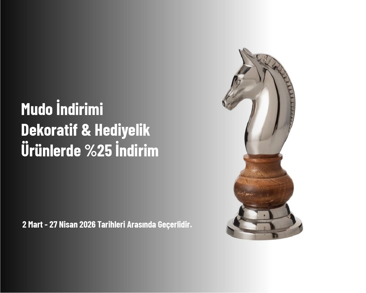 Mudo İndirimi - Dekoratif & Hediyelik Ürünlerde %25 İndirim Mudo İndirimi - Dekoratif & Hediyelik Ürünlerde %25 İndirim