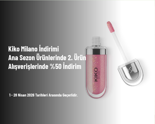Kiko Milano İndirimi - Ana Sezon Ürünlerinde 2. Ürün Alışverişlerinde %50 İndirim Kiko Milano İndirimi - Ana Sezon Ürünlerinde 2. Ürün Alışverişlerinde %50 İndirim