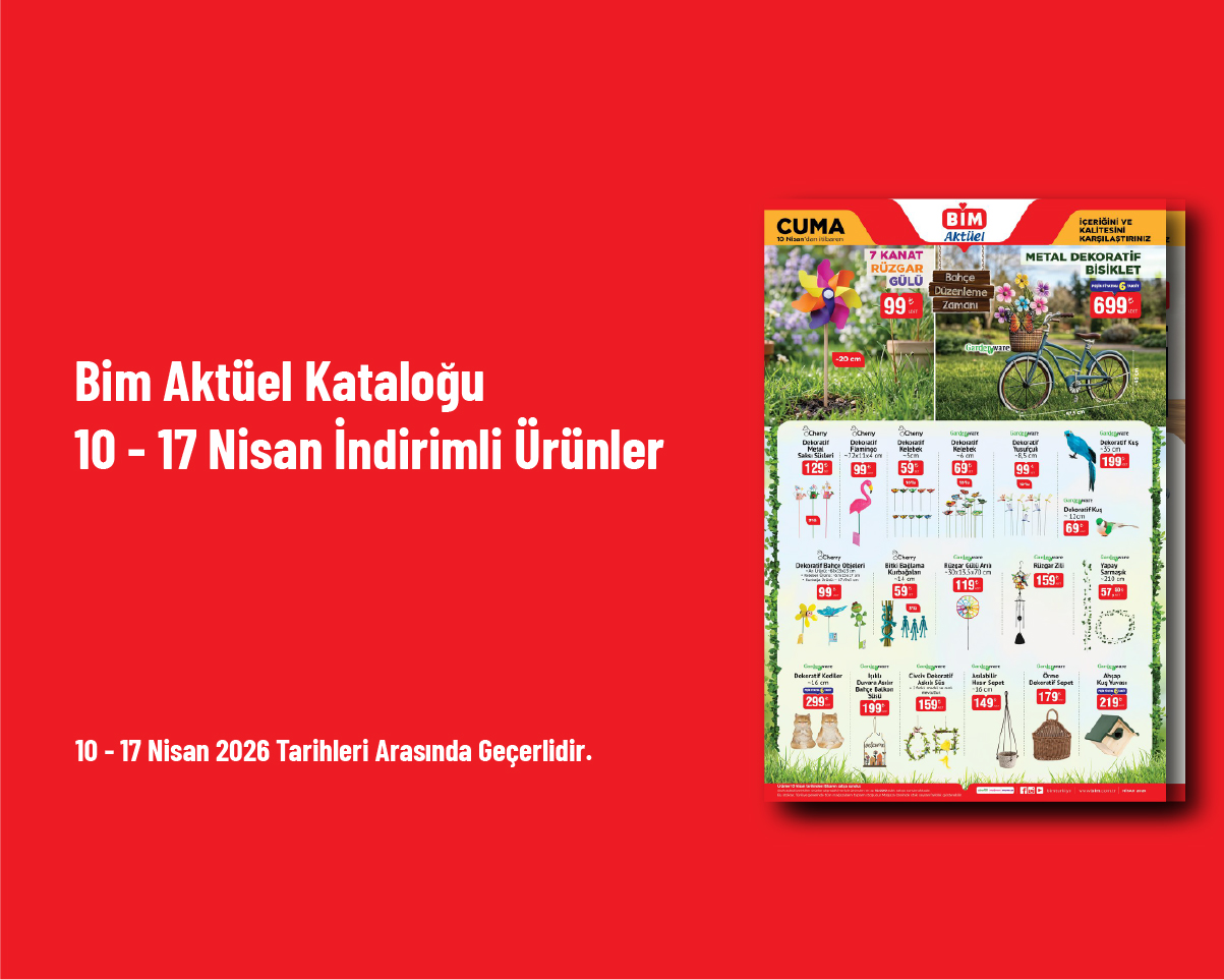 Bim Aktüel Kataloğu - 10 - 17 Nisan İndirimli Ürünler Bim Aktüel Kataloğu - 10 - 17 Nisan İndirimli Ürünler