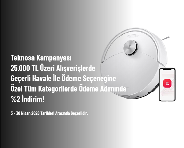 Teknosa Kampanyası - 25.000 TL Üzeri Alışverişlerde Geçerli Havale İle Ödeme Seçeneğine Özel Tüm Kategorilerde Ödeme Adımında %2 İndirim Fırsatı Teknosa Kampanyası - 25.000 TL Üzeri Alışverişlerde Geçerli Havale İle Ödeme Seçeneğine Özel Tüm Kategorilerde Ödeme Adımında %2 İndirim Fırsatı