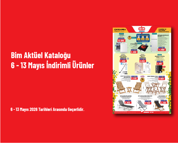 Bim Aktüel Kataloğu - 6 - 13 Mayıs İndirimli Ürünler Listesi