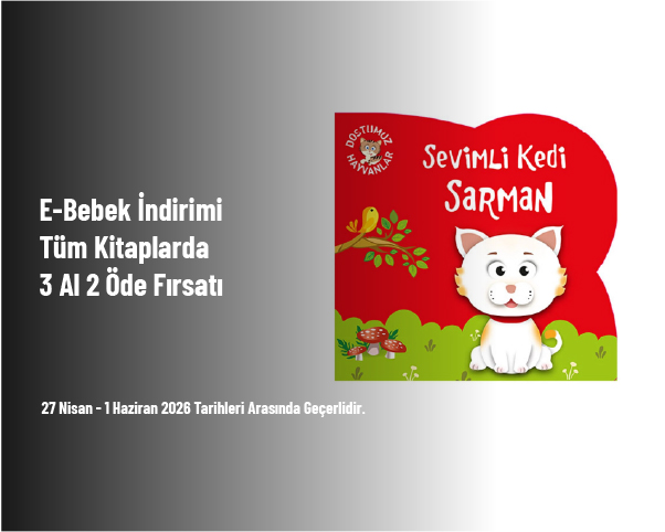 E-Bebek İndirimi - Tüm Kitaplarda 3 Al 2 Öde