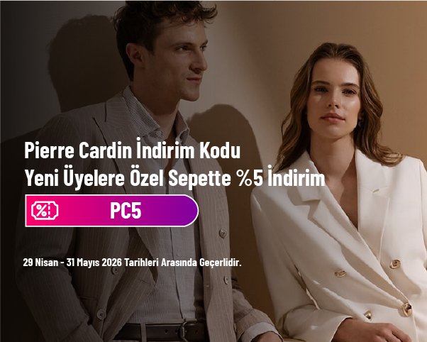 Pierre Cardin İndirim Kodu - Yeni Üyelere Özel %5 İndirim