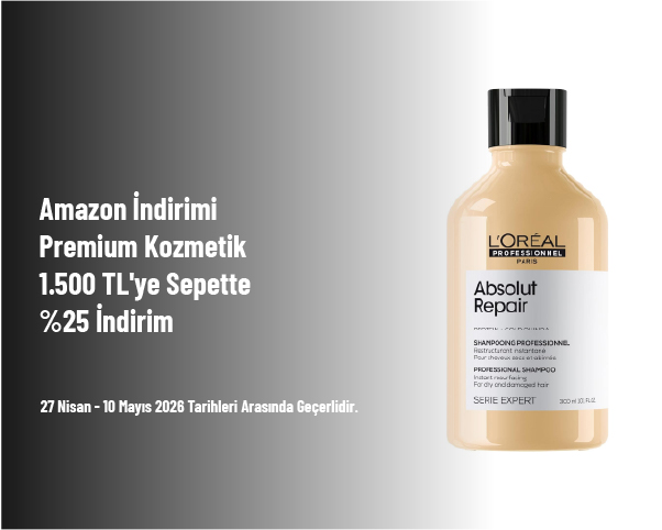 Amazon İndirimi - Premium Kozmetik 1.500 TL'ye Sepette %25 İndirim
