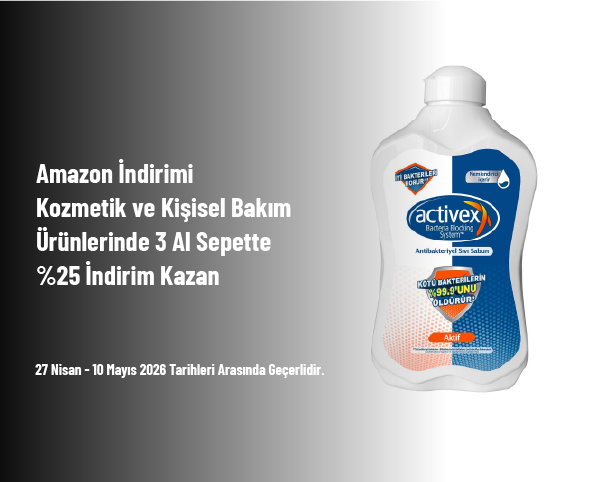 Amazon İndirimi - Kozmetik ve Kişisel Bakım Ürünlerinde 3 Al Sepette %25 İndirim Kazan