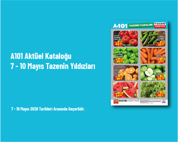 A101 Aktüel Kataloğu - 7 - 10 Mayıs Tazenin Yıldızları
