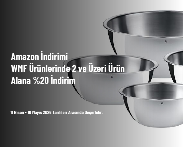Amazon İndirimi - WMF Ürünlerinde 2 ve Üzeri Ürün Alana %20 İndirim