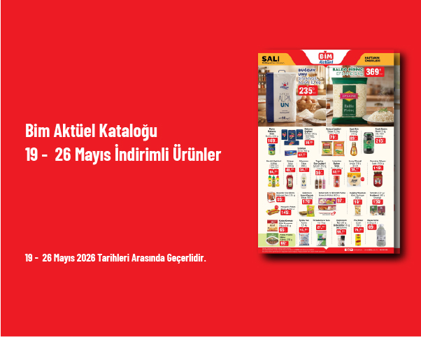 Bim Aktüel Kataloğu - 19 - 26 Mayıs İndirimli Ürünler Bim Aktüel Kataloğu - 19 - 26 Mayıs İndirimli Ürünler