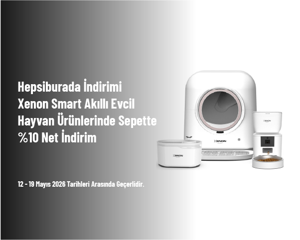 Hepsiburada İndirimi - Xenon Smart Akıllı Evcil Hayvan Ürünlerinde Sepette %10 Net İndirim