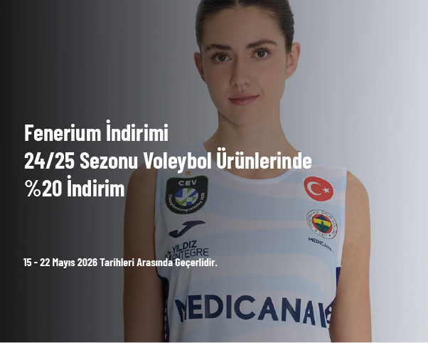 Fenerium İndirimi - 24/25 Sezonu Voleybol Ürünlerinde %20 İndirim