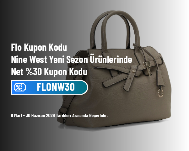 Flo Kupon Kodu - Nine West Yeni Sezon Ürünlerinde Net %30 Kupon Kodu