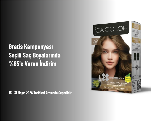 Gratis Kampanyası - Seçili Saç Boyalarında %65'e Varan İndirim Gratis Kampanyası - Seçili Saç Boyalarında %65'e Varan İndirim