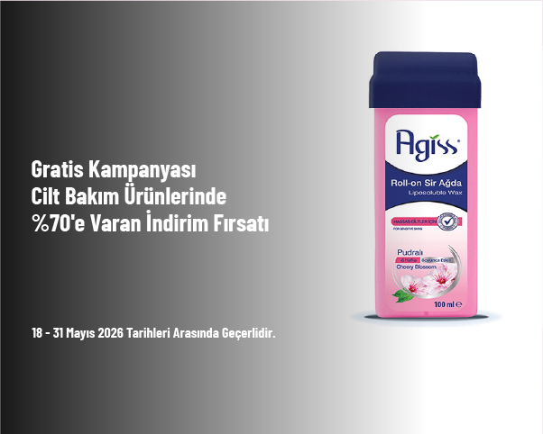 Gratis Kampanyası - Cilt Bakım Ürünlerinde %70'e Varan İndirim Fırsatı Gratis Kampanyası - Cilt Bakım Ürünlerinde %70'e Varan İndirim Fırsatı