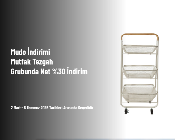Mudo İndirimi - Mutfak Tezgah Grubunda Net %30 İndirim Fırsatı Mudo İndirimi - Mutfak Tezgah Grubunda Net %30 İndirim Fırsatı