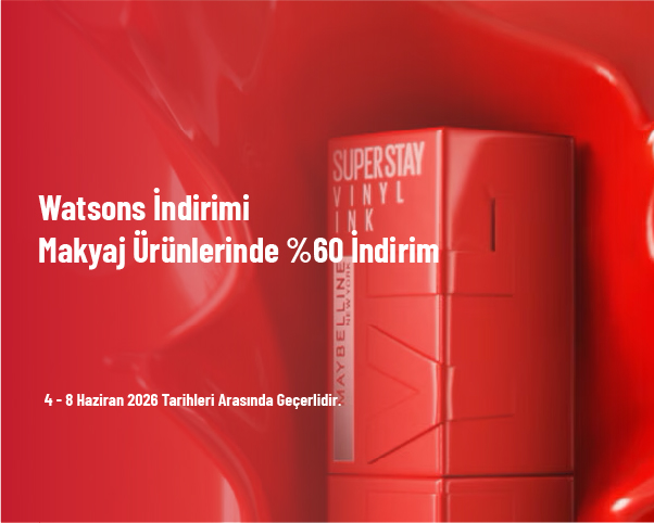Watsons İndirimi - Makyaj Ürünlerinde %60 İndirim