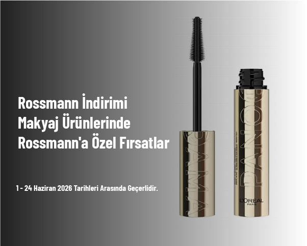 Rossmann İndirimi - Makyaj Ürünlerinde Rossmann'a Özel Fırsatlar