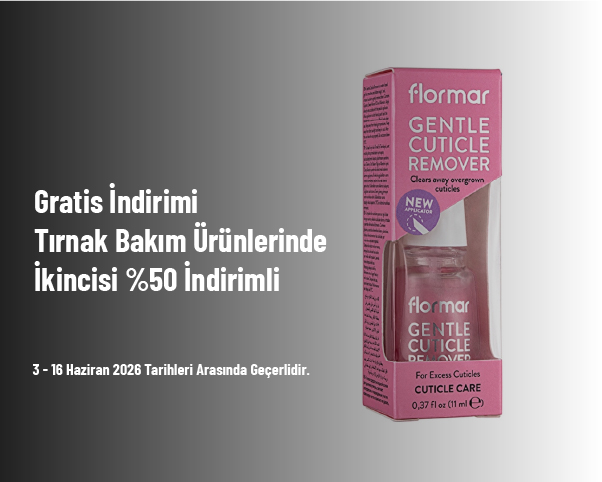 Gratis İndirimi - Tırnak Bakım Ürünlerinde İkincisi %50 İndirimli