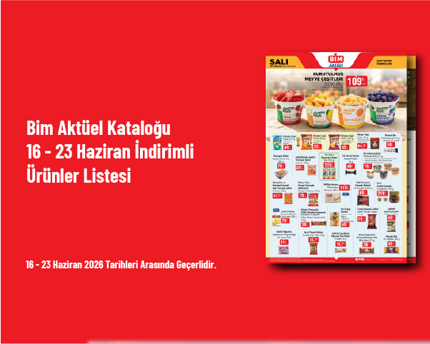 Bim Aktüel Kataloğu - 16 - 23 Haziran İndirimli Ürünler