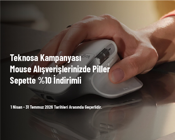 Teknosa Kampanyası - Mouse Alışverişlerinizde Piller Sepette %10 İndirimli Teknosa Kampanyası - Mouse Alışverişlerinizde Piller Sepette %10 İndirimli