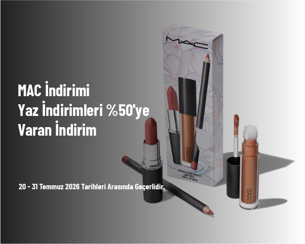 MAC İndirimi - Yaz İndirimleri %50’ye Varan İndirim MAC İndirimi - Yaz İndirimleri %50’ye Varan İndirim