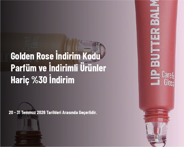 Golden Rose İndirim Kodu - Parfüm ve İndirimli Ürünler Hariç %30 İndirim