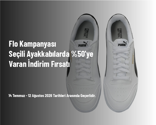 Flo Kampanyası - Seçili Ayakkabılarda %50’ye Varan İndirim Fırsatı Flo Kampanyası - Seçili Ayakkabılarda %50’ye Varan İndirim Fırsatı