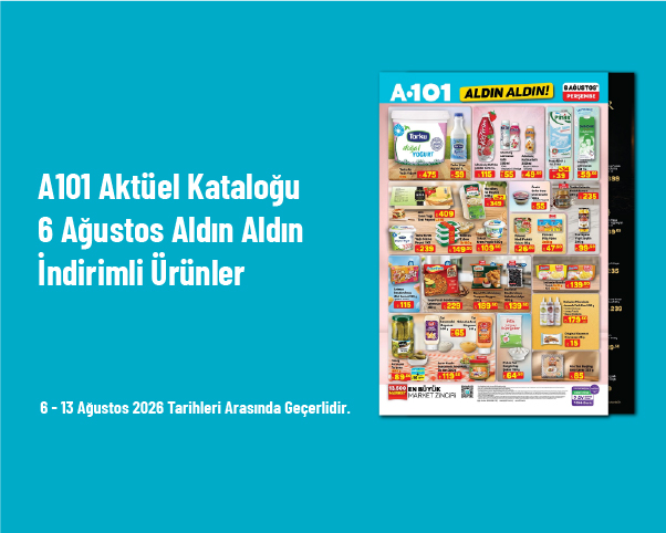A101 Aktüel Kataloğu - 6 Ağustos Aldın Aldın İndirimli Ürünler A101 Aktüel Kataloğu - 6 Ağustos Aldın Aldın İndirimli Ürünler