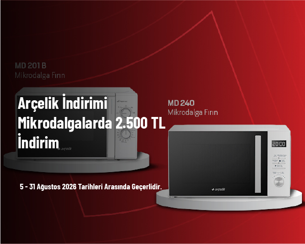 Arçelik İndirimi - Mikrodalgalarda 2.500 TL İndirim Arçelik İndirimi - Mikrodalgalarda 2.500 TL İndirim