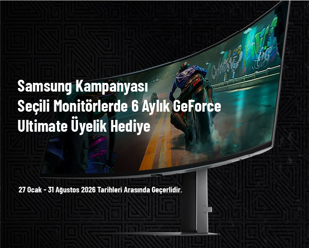 Samsung Kampanyası - Seçili Monitörlerde 6 Aylık GeForce Ultimate Üyelik Hediye Samsung Kampanyası - Seçili Monitörlerde 6 Aylık GeForce Ultimate Üyelik Hediye