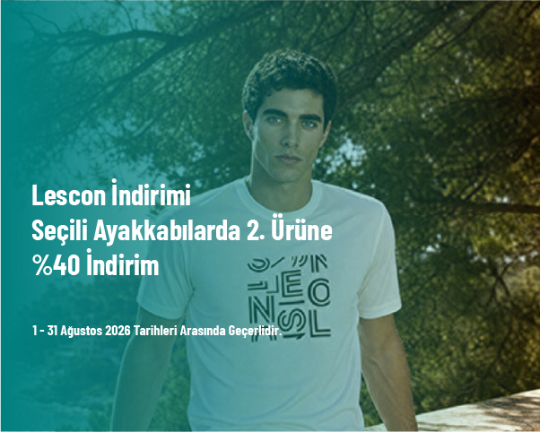 Lescon İndirimi - Seçili Ayakkabılarda 2. Ürüne %40 İndirim