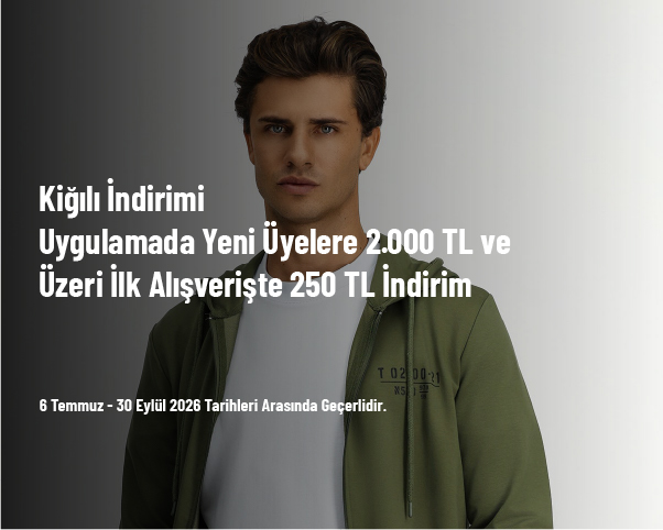 Kiğılı İndirimi - Uygulamada Yeni Üyelere 2.000 TL ve Üzeri İlk Alışverişte 250 TL İndirim