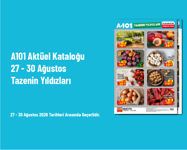 A101 Aktüel Kataloğu - 27 - 30 Ağustos Tazenin Yıldızları