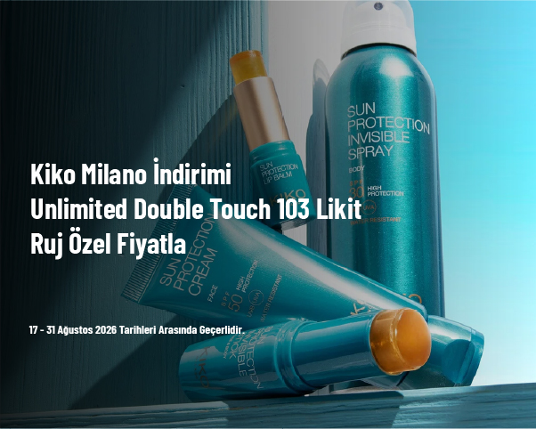 Kiko Milano İndirimi - Unlimited Double Touch 103 Likit Ruj Özel Fiyatla