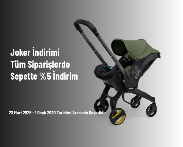 Joker İndirimi - Tüm Siparişlerde Sepette %5 İndirim Joker İndirimi - Tüm Siparişlerde Sepette %5 İndirim