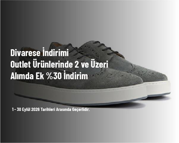 Divarese İndirimi - Outlet Ürünlerinde 2 ve Üzeri Alımda Ek %30 İndirim