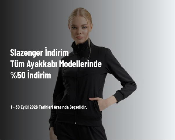 Slazenger İndirimi - Tüm Ayakkabı Modellerinde %50 İndirim Slazenger İndirimi - Tüm Ayakkabı Modellerinde %50 İndirim