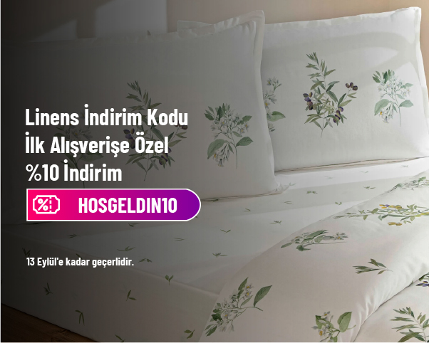 Linens İndirim Kodu - İlk Alışverişe Özel %10 İndirim Kodu