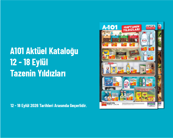 A101 Aktüel Kataloğu - 12 - 18 Eylül Tazenin Yıldızları