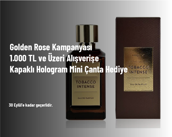 Golden Rose Kampanyası - 1.000 TL ve Üzeri Alışverişe Kapaklı Hologram Mini Çanta Hediye Golden Rose Kampanyası - 1.000 TL ve Üzeri Alışverişe Kapaklı Hologram Mini Çanta Hediye