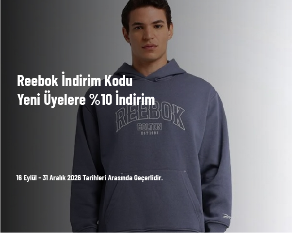Reebok İndirim Kodu - Yeni Üyelere %10 İndirim