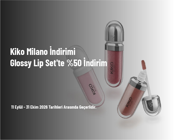 Kiko Milano İndirimi - Glossy Lip Set'te %50 İndirim Kiko Milano İndirimi - Glossy Lip Set'te %50 İndirim