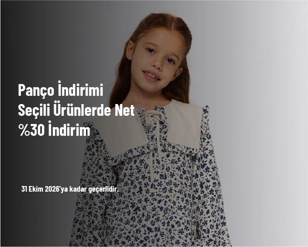 Panço İndirimi - Seçili Ürünlerde Net %30 İndirim Panço İndirimi - Seçili Ürünlerde Net %30 İndirim