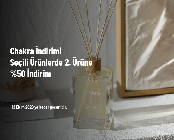 Chakra İndirimi - Seçili Ürünlerde 2. Ürüne %50 İndirim