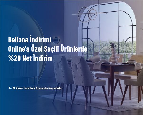 Bellona İndirimi - Online'a Özel Seçili Ürünlerde %20 Net İndirim Bellona İndirimi - Online'a Özel Seçili Ürünlerde %20 Net İndirim