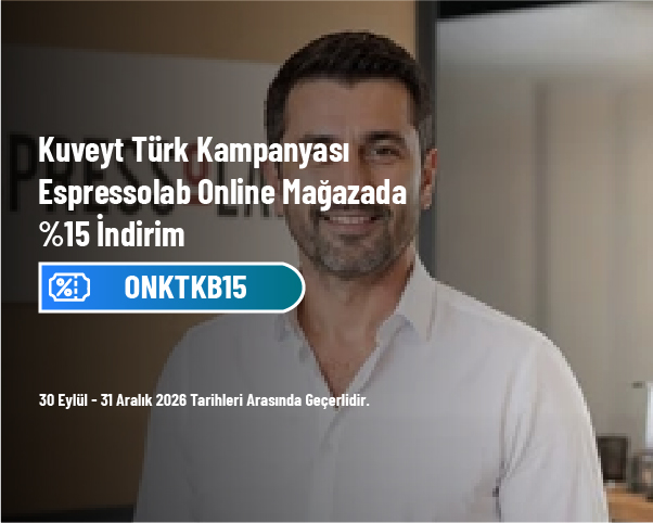 Kuveyt Türk Kampanyası - Espressolab Online Mağazada %15 İndirim