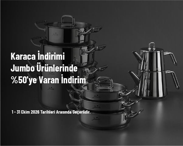 Karaca İndirimi - Jumbo Ürünlerinde %50'ye Varan İndirim Karaca İndirimi - Jumbo Ürünlerinde %50'ye Varan İndirim