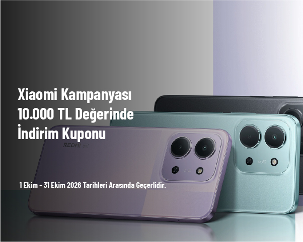 Xiaomi Kampanyası - 10.000 TL Değerinde İndirim Kuponu Xiaomi Kampanyası - 10.000 TL Değerinde İndirim Kuponu