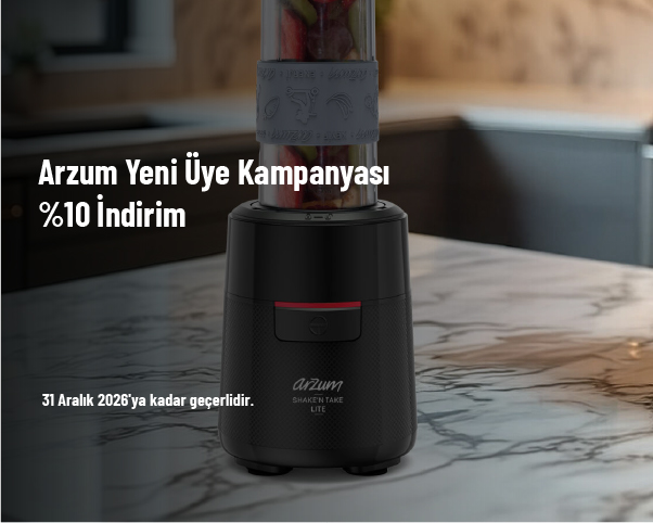 Arzum Yeni Üye Kampanyası - %10 İndirim Arzum Yeni Üye Kampanyası - %10 İndirim