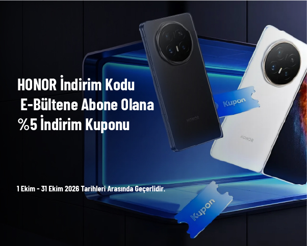 HONOR İndirim Kodu - E-Bültene Abone Olana %5 İndirim Kuponu HONOR İndirim Kodu - E-Bültene Abone Olana %5 İndirim Kuponu