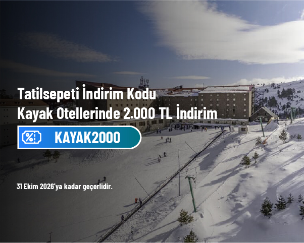 Tatilsepeti İndirim Kodu - Kayak Otellerinde 2.000 TL İndirim